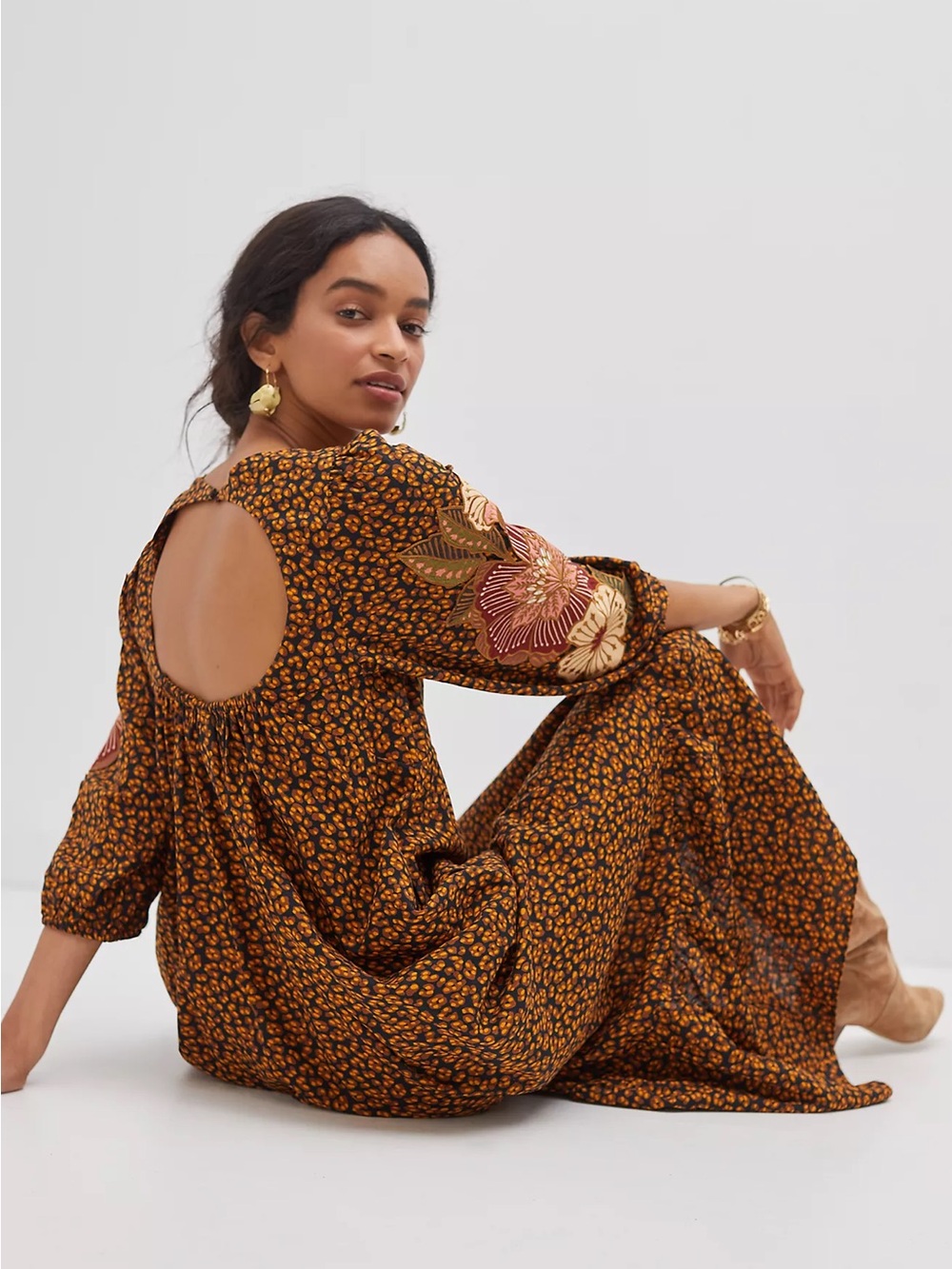 Farm Rio embroidered maxi dress - Picture 4 of 9